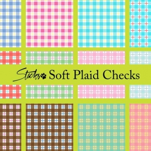 Soft plaid checks pattern