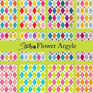 Argyle flower pattern