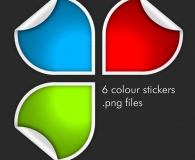 Sticker color shapes