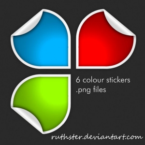 Sticker color shapes