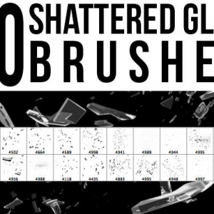 Shattered glass brushes