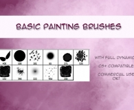 Basic painting brushes