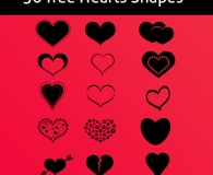 50 Free hearts Shapes