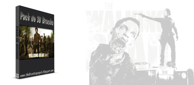 The walking dead zombie brushes