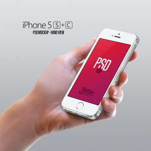 Iphone 5S and 5C PSD MockUp