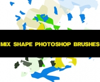 Set of 30 Mix Shape Photoshop Brushes