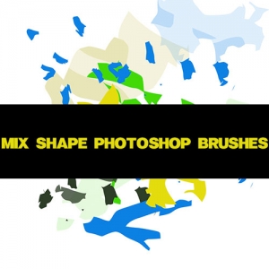 Set of 30 Mix Shape Photoshop Brushes
