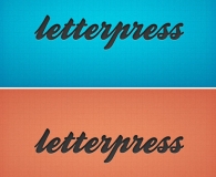 Letterpress Photoshop Layer Style