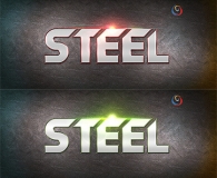 Steel text style