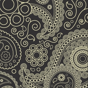 Charcoal paisley pattern
