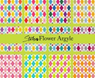 Argyle flower pattern