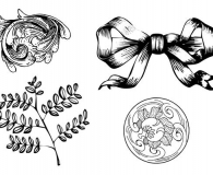 Etched ornament brushes