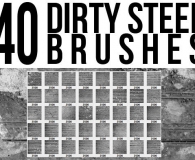 Dirty steel brushes