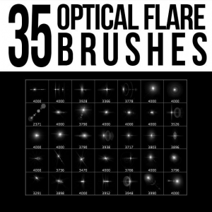 Optical flare brushes