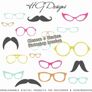 Moustaches and Glasses