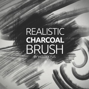Charcoal brushes for Photoshop
