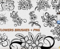 Decorative Flower Brushes