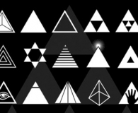 triangular abstract signs