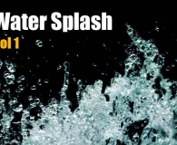 Free 20 Water Splash Brushes Vol 1