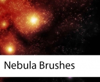 Nebula and stars brushes