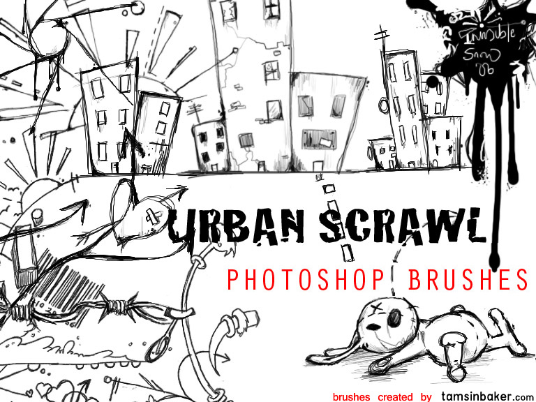 Urban Scrawl photoshop brushes