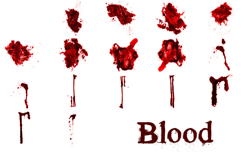 Blood Splatter photoshop brushes