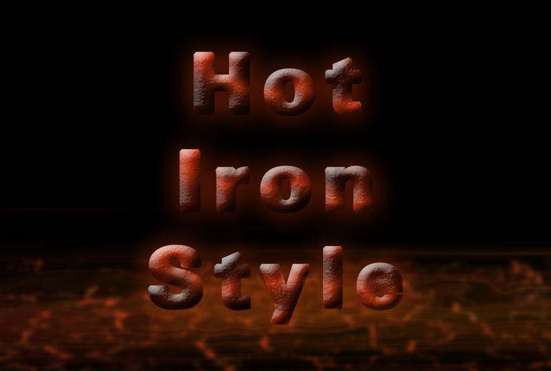 Tropical Glowing iron style