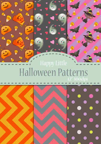 Joyful lovely halloween pattern