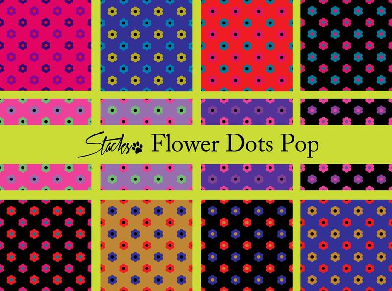 Polka flower dots