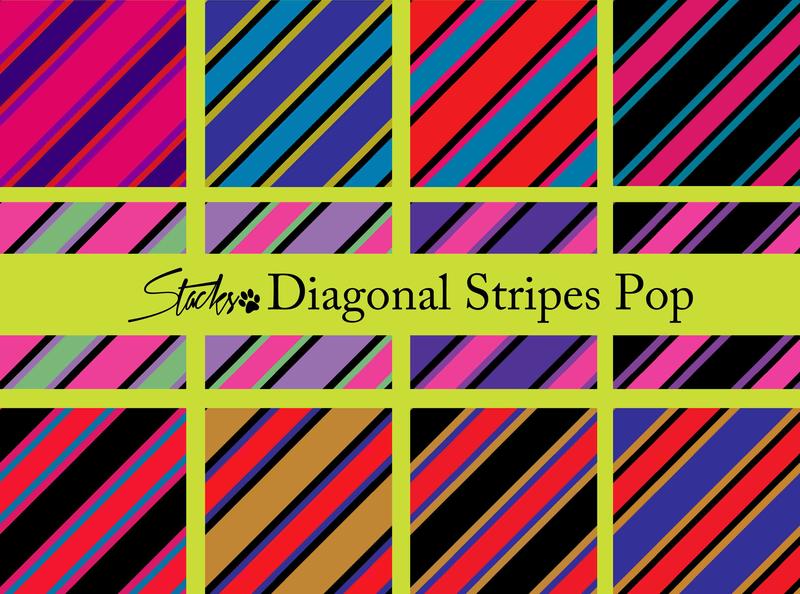 Diagonal streaks pop pattern