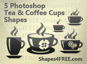 Prepossessing coffee and tea cup photoshop