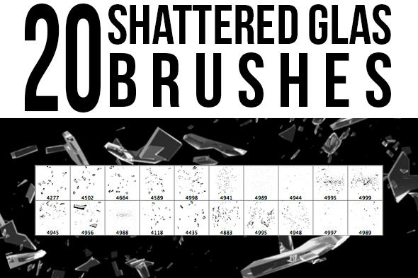 Shattered glass brushes