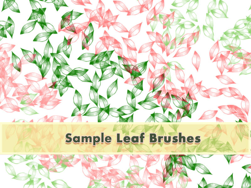 Sample leaf brushes