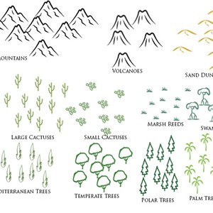 brushes for cartography
