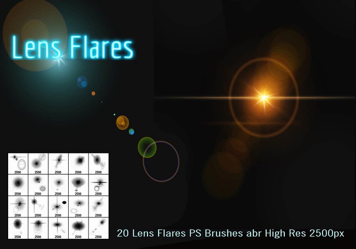 20 Lens Flares Photoshop